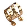 Double Screw Adjustment Saxophone Ligature Compact Sax Ligature with Mouthpiece
