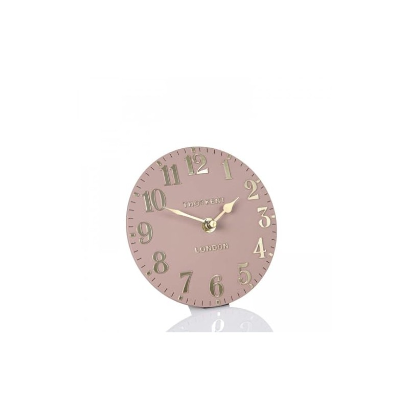 Thomas Kent London Arabic Blush Pink Small Mantel Clock