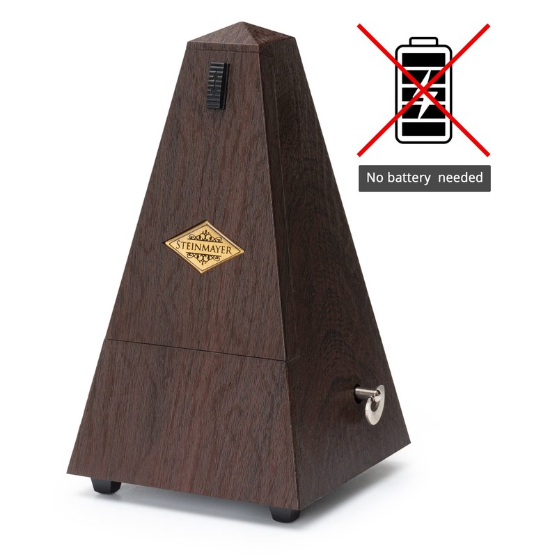 Steinmayer M-03G Metronome with Bell - Mechanical Clock in Pyramid