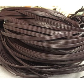 CTK Brown Flat Synthetic Rattan Repair Materials, Plastic Rattan Wicker Repair Tools, Wicker Garden Furniture Repair, Used for Weaving and Repairing Chairs, Tables, Storage Baskets (Coffee Purple)
