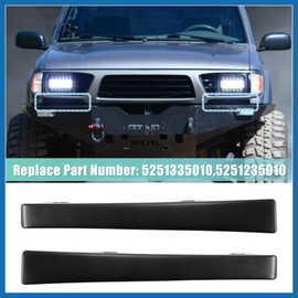 A ABSOPRO Pair Front Lower Headlight Bumper Grille Filler Driver Passenger Side for Toyota Tacoma 2WD 1995-1997 5251335010 5251235010 Item Replacement