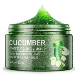 🥒💧 Bioaqua – Exfoliante Corporal con Ácido Hialurónico & Pepino – Todo Tipo de Piel ✨🧴