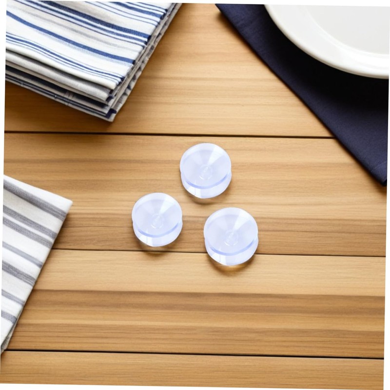 Gatuida 16pcs Transparent Double Sided Non Slip Pads Glass Table