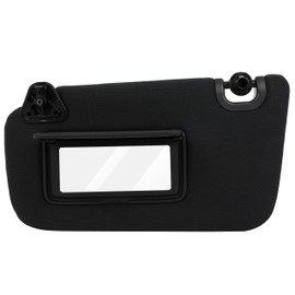 SCITOO Left Driver Side Black Sun Visor Assembly fit for 2013 2014 2015 2016 2017 2018 2019 for Nissan Sentra Without Sunroof