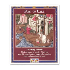 Tabletop Monthly Port of Call Bonus Card compatible with Catan's Settlers of Catan, Seafarers, Cities and Knights and Catan Expansions