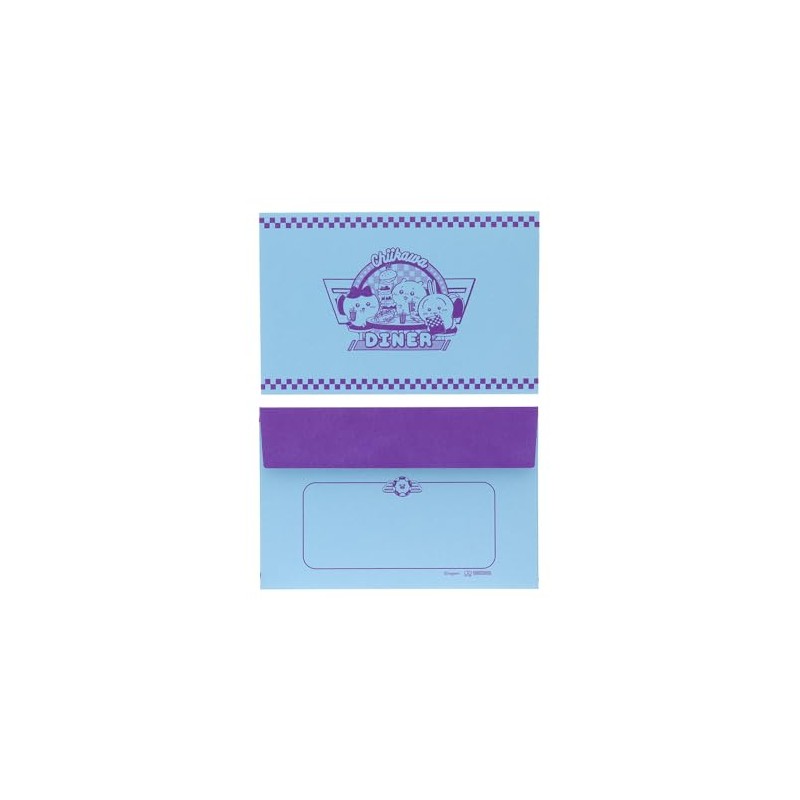 Sun-Star Stationery S8908761 Chiikawa Goods, Letter Set, Die Cut, Lunch