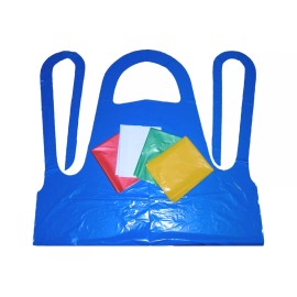 Work Force Case of 1000 Disposable Polyethylene Aprons 7 Colors .02 MM Free Shipping - Blue
