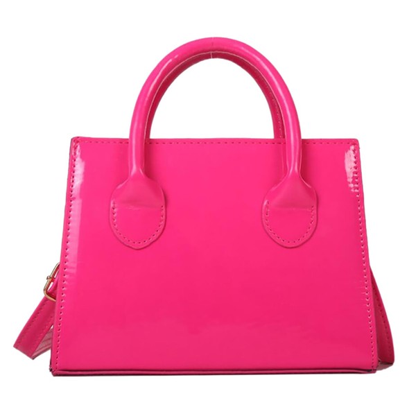 Brymthy Patent Leather Handbag Shinny Clutch Purse Mini Shoulder Bag