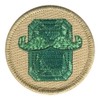 Emerald Green Mustache Scout Patrol Patch (Sew-on) - ClassB
