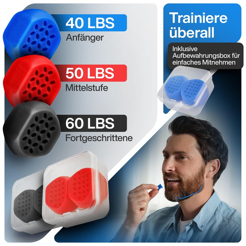 EZOT Jawline Trainer - Jaw Trainer for Men and Women,