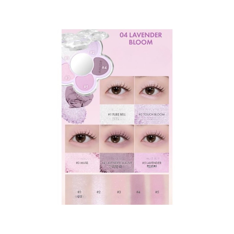 AMUSE Flora Eye Palette 4.5g, Shade:01 Blossom Peach