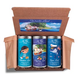 Little Pirates Tea Assortment by La Tea Dah | Caffeine Free Tea Gift Sets for Children | Herbal Tea Variety Pack for Birthday, Tea Party, or Baby Shower | Boys Tea Set (36 Decaf Tea Sachets)