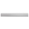 Wedo 0525330 Ruler in Aluminium 30 cm with Non-Slip Rubber
