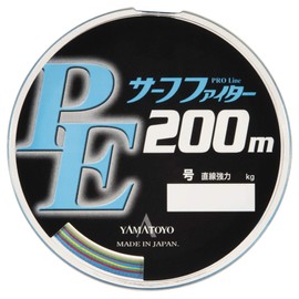 ヤマトヨテグス(YAMATOYO) PEライン PEサーフファイター 遠投 200m 1号 7kg 4本撚り 4色