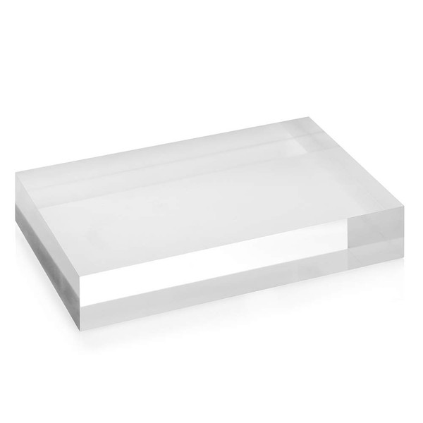 Acrylic Block 70 x 105 x 20 mm Transparent, Glossy