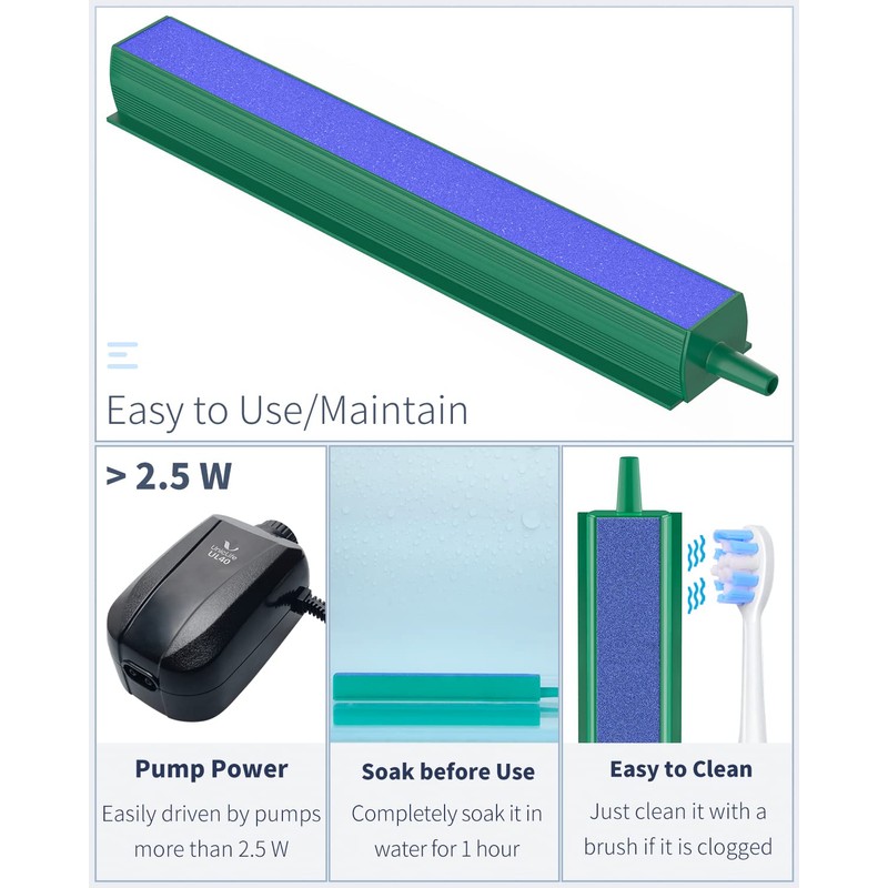 Pawfly Aquarium Air Stone Bar Bubbler 4 Inch, Fish Tank