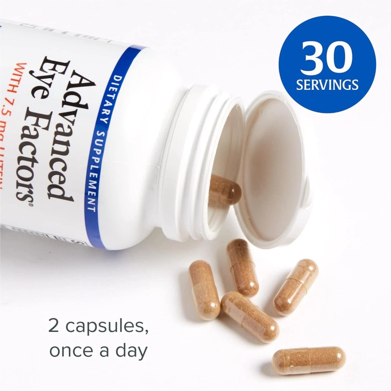 Natural Factors Advanced Eye Factors, 60 Capsules
