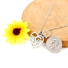 Uloveido Stainless Initial Jesus Necklace, Heart Pendant, Mustard Seed Charms