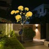Solar Flower Lights LED Carnation Shaped Waterproof Decorative Light for