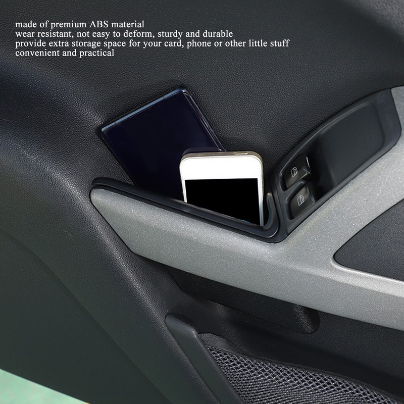 2pcs Car Door Side Storage Box Armrest Phone Container Replacement
