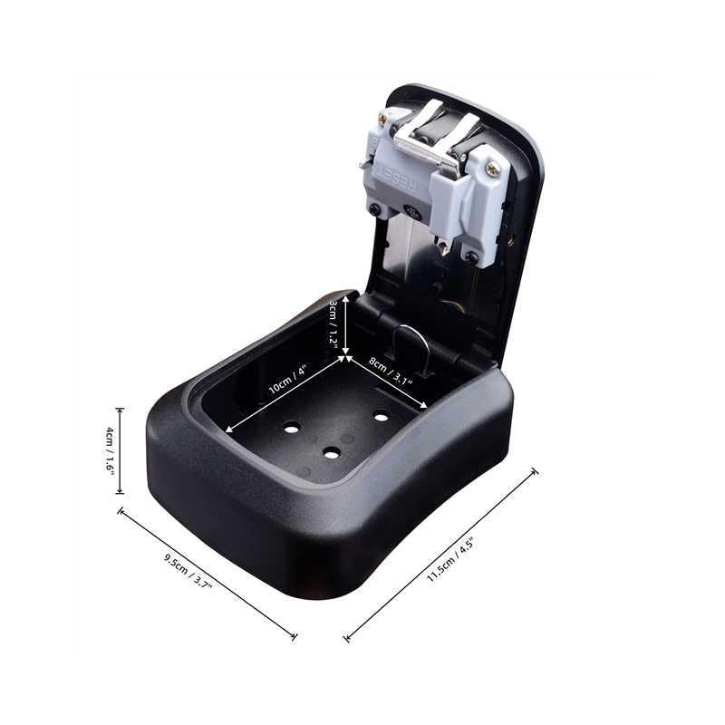 iGadgitz Home U7247 Wall Mounted Outdoor 4-Digit Combination Key Lock