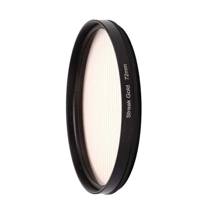 Gold Streak Digital Camera Lens Filter Antiscratch Optical Glass Aluminum