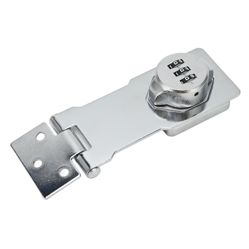 Mechanical Password Lock Silver Combination Lock Anti Theft Hasp Lock