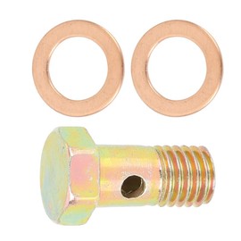 Unifizz Car M10x1.5mm Metric Thread Banjo Bolts Fitting Brake Adapter with 2pcs M10 Washers