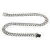19.7in Necklace Rhombus Full Rhinestones Cool Double Layered Chain Necklace