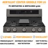 Atgestore AEB76124701 Center Griddle Replacement for LG stove Parts AAA30016801