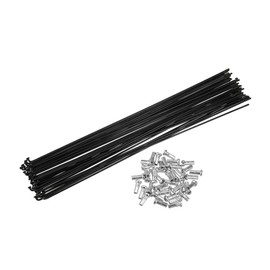 ACROPIX 40 Pcs Bicycle Steel Spokes 14G Bike Spoke 286mm Length with Nipples for Most Bicycle Car Parts