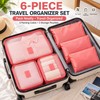 6-Piece Travel Packing Organizer Set for Luggage – Lightweight Reusable
