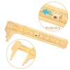 Konohan 2 Pcs Brass Vernier Caliper Pocket Caliper Handy Caliper