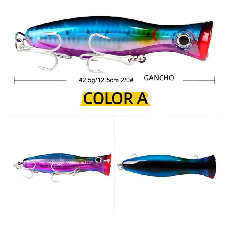 4 Señuelos De 43g Kit Pesca Superficial Mar Playa Río