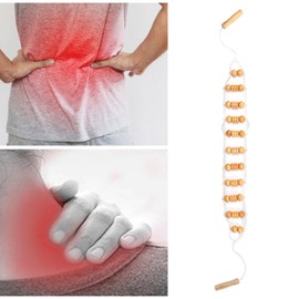 Massage Roller Back, Massager Back Massager with Wooden Handle Roller, Wooden Massage Tools, Body Shaping Tools for Neck, Legs, Back