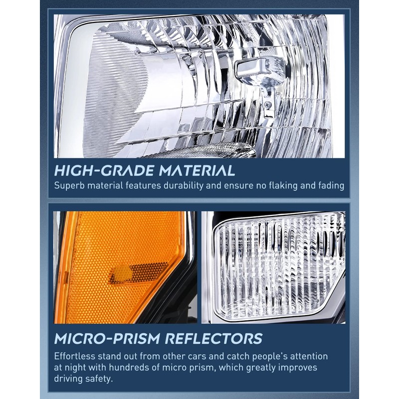Nilight 2009 2010 2011 2012 2013 2014 F150 Headlight Assembly