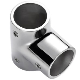 YANYUCB Handrail Tee Fitting Tube/Pipe of Boat 316 Stainless Steel Marine Heavy Duty with L Shape Hex Key 2 Pack (1-3/16 inch, 90°)