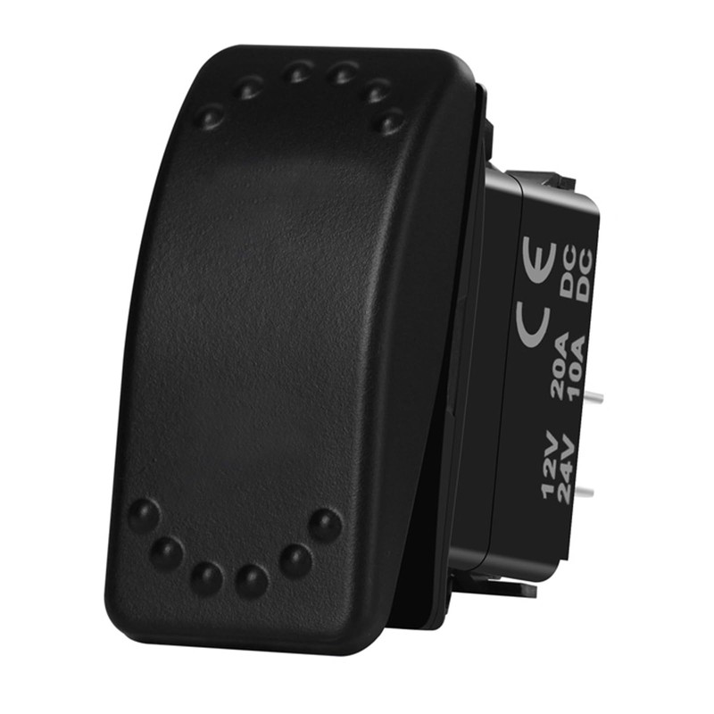 BANDC No Lights 2 Pin UTV Marine Rocker Switch SPST