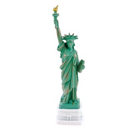 Kremers Schatzkiste Statue of Liberty Decorative Figure 22 cm Green Polyresin Hand-Painted I Statue of Liberty Miniature Sculpture 22 x 5.5 x 5 cm I Indoor Decorative Figure New York Souvenir Gift