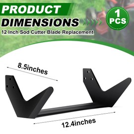 Threlaco 12 Inch Sod Cutter Blade Compatible with Ryan Sod Cutters Replacement for All 12" Machine 546182.7
