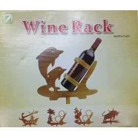 GMMH Design Palme Weinflaschenhalter Weinregal Weinständer Flaschenständer Flaschenhalter Weinhalter Holz