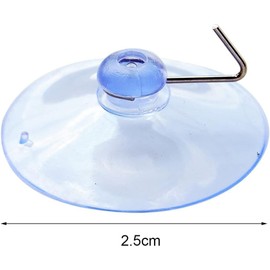 JJLFresheners 20Pcs Clear Suction Cups with Hooks PVC Plastic Transparent Sucker Hanger Industrial Hooks for Daily Home Decoration and Organization,Storage and Organization