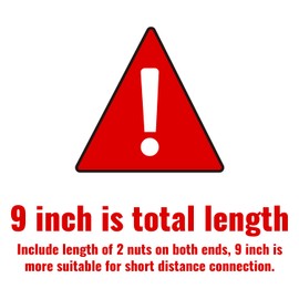 SUNGATOR 9" Toilet Water Supply Line, 7/8" BC x 3/8" Comp Hose, 1-Pack