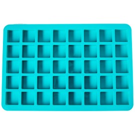V-fox 40 Cavities Square Caramel Candy Silicone Molds for Chocolate Truffles, Ganache, Jelly, Candy and Praline, Random Color