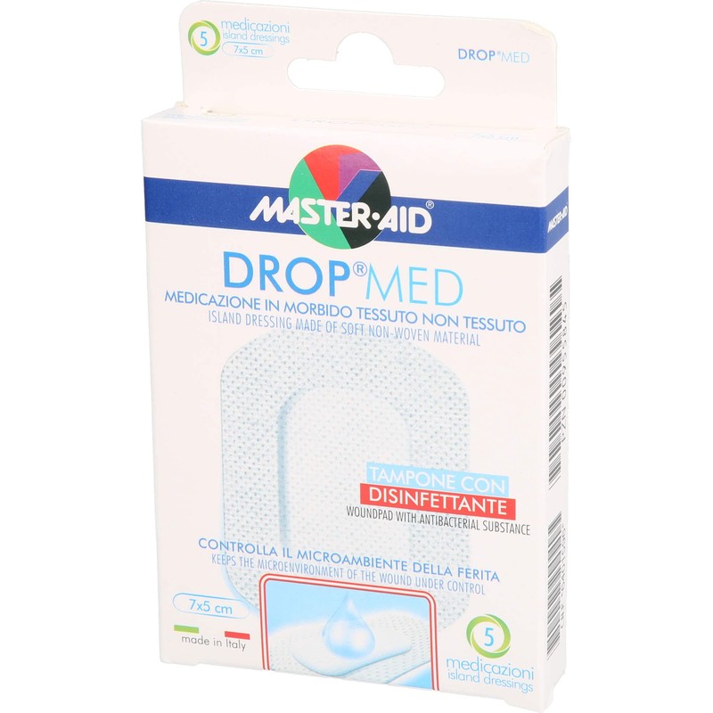 Drop med Master Aid Wound Dressing 5 x 7 cm