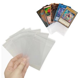 WISSUA Card Sleeves for Standard/Regular Cards, Compatible Size: 2.5 x 3.5 inches (64 x 89 mm), Glossy Polypropylene, 300 Sheets (Set of 300 Card Bags with Seal)