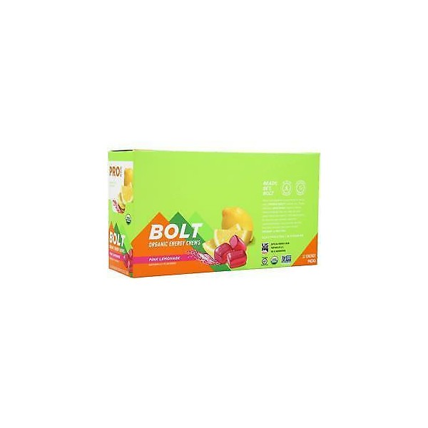 Pro Bar BOLT - Organic Energy Chews Pink Lemonade 12 pack