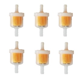 6 Stück Benzinfilter, Benzinfilter 6mm, Universal Benzinfilter Moped, Benzinfilter Motorrad für Motorrad Rasenmäher,Roller Mofa,PKW,KFZ,Auto Automobil,Diesel Moped,Hohe Dichte