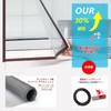 DIY Adjustable Size Magnetic Screen Door Kit (White Frame +