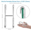 Simtive 12-Inch Shower Squeegee Set with Hooks